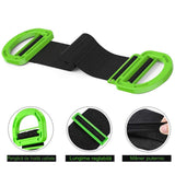 Chinga Tip Banda Elastica Pentru Transportul Obiectelor Grele, Vivimall, Lungime Maxima 1.7 m, Greutate de Sustinere 100 kg, Negru/Verde - vivimall.ro