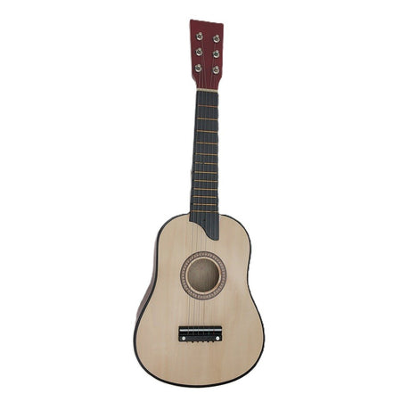 Chitara pentru Copii, Flippy, din Lemn si Plastic, pentru Incepatori, 63.5 x 22 x 5.8 cm, Bej - vivimall.ro