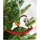 Set 14 Decoratiuni de Craciun, Flippy, pentru Brad, 5 - 9.5 cm, din Lemn, Multicolor - vivimall.ro