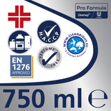 CIF Professional 2-in-1 Detergent Dezinfectant Lichid 0.75 L - vivimall.ro