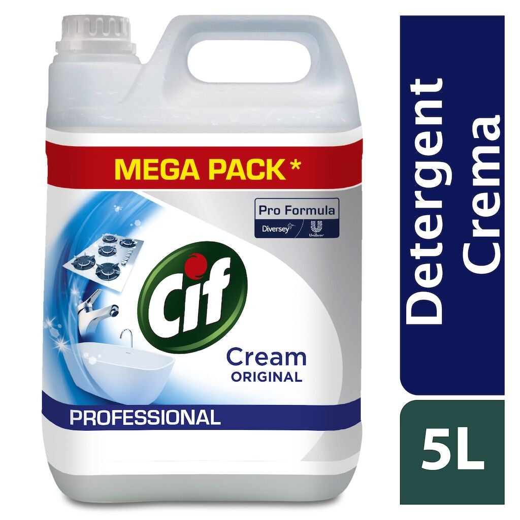 Pachet CIF Professional Cream – Crema de Curatare Non-Abraziva, 2×5 L - vivimall.ro
