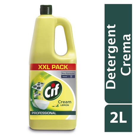 Pachet CIF Professional Cream Lemon – Crema de Curatare cu Lamaie 6×2 L - vivimall.ro