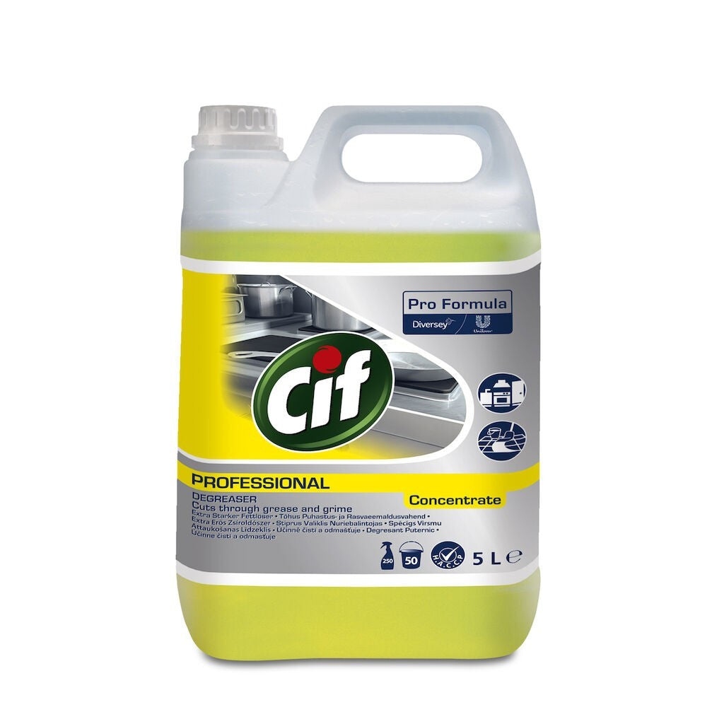 CIF Professional Degreaser Concentrat – Degresant Profesional 5 L - vivimall.ro