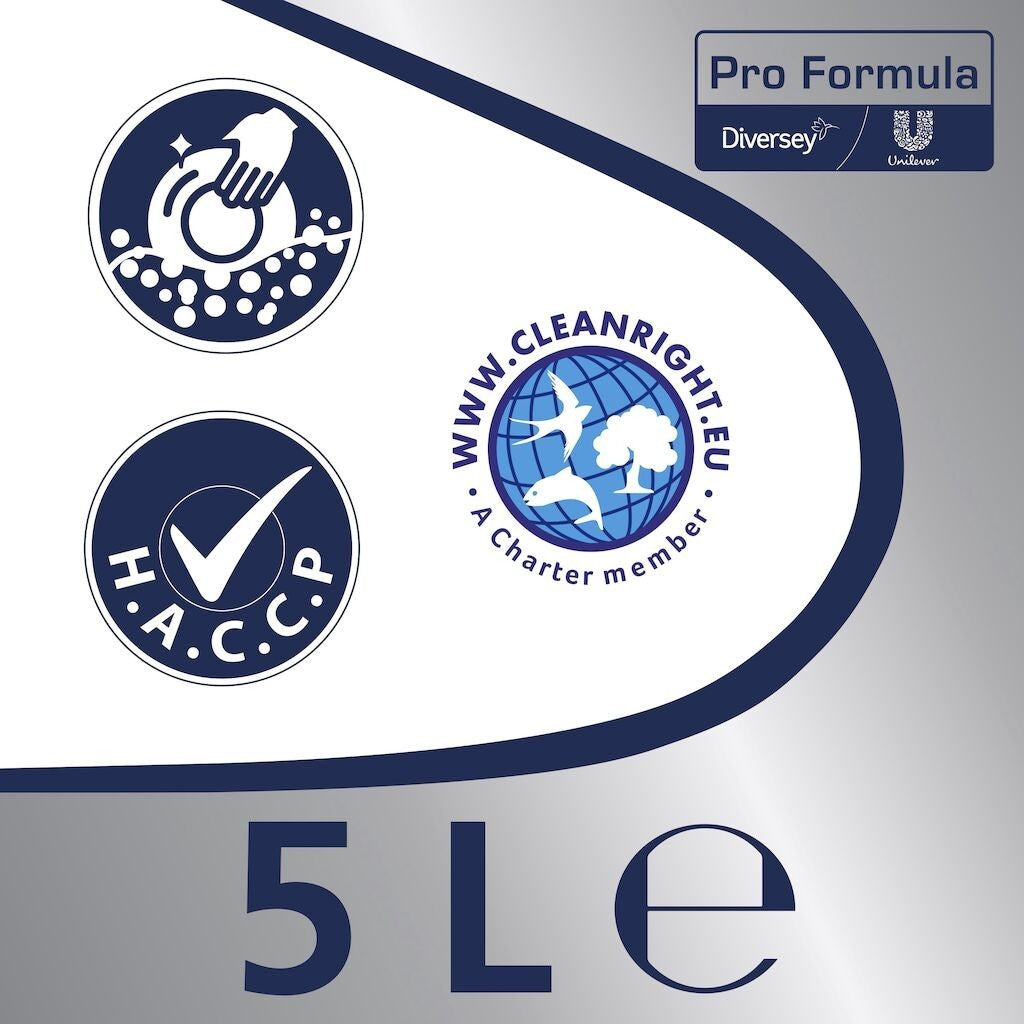 CIF Professional Dishwasher Extra Strong Lemon – Detergent pentru Spalarea Manuala a Vaselor, cu Lamaie 5 L - vivimall.ro