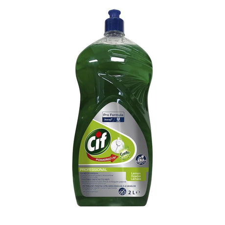 CIF Professional Lemon – Detergent Universal pentru Spalarea Manuala a Vaselor, Parfum de Lamaie 2 L - vivimall.ro