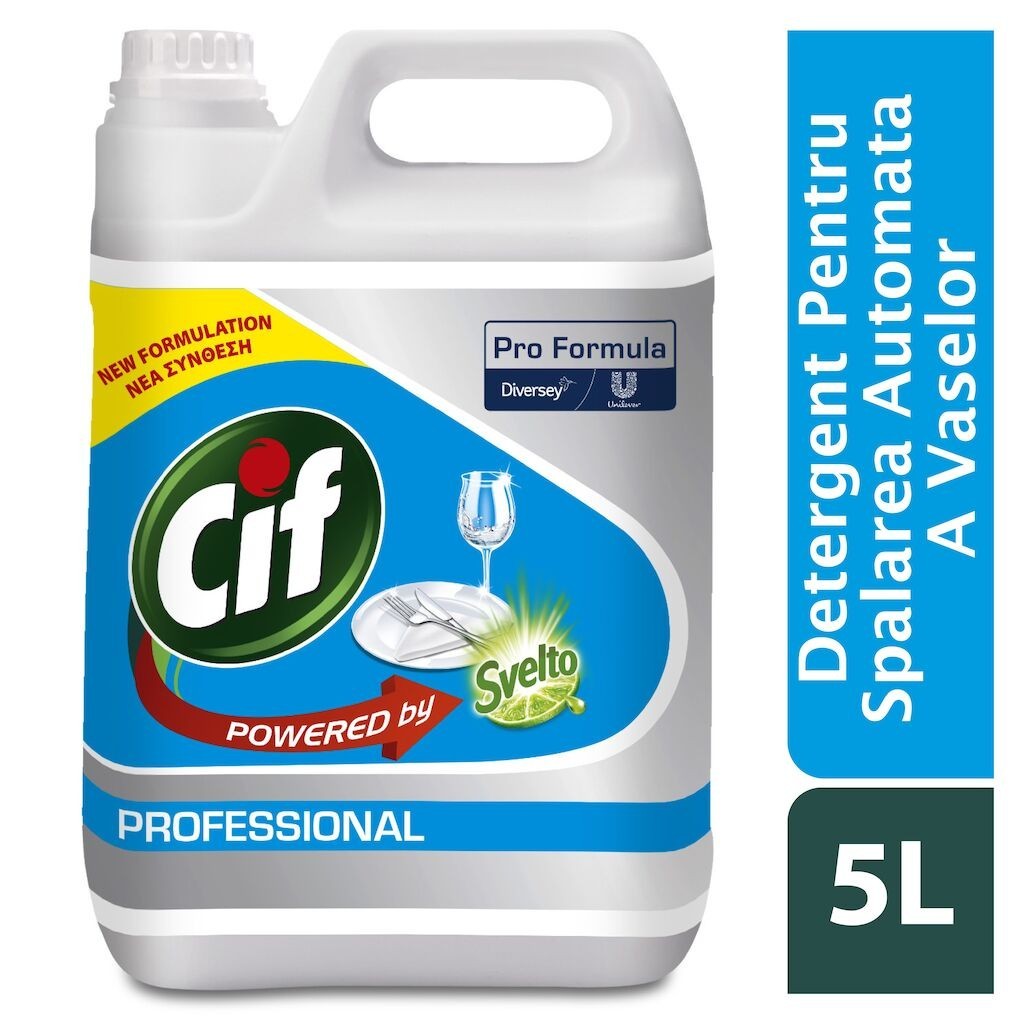 CIF Professional Liquid – Detergent Universal pentru Masina de Spalat Vase 5 L - vivimall.ro