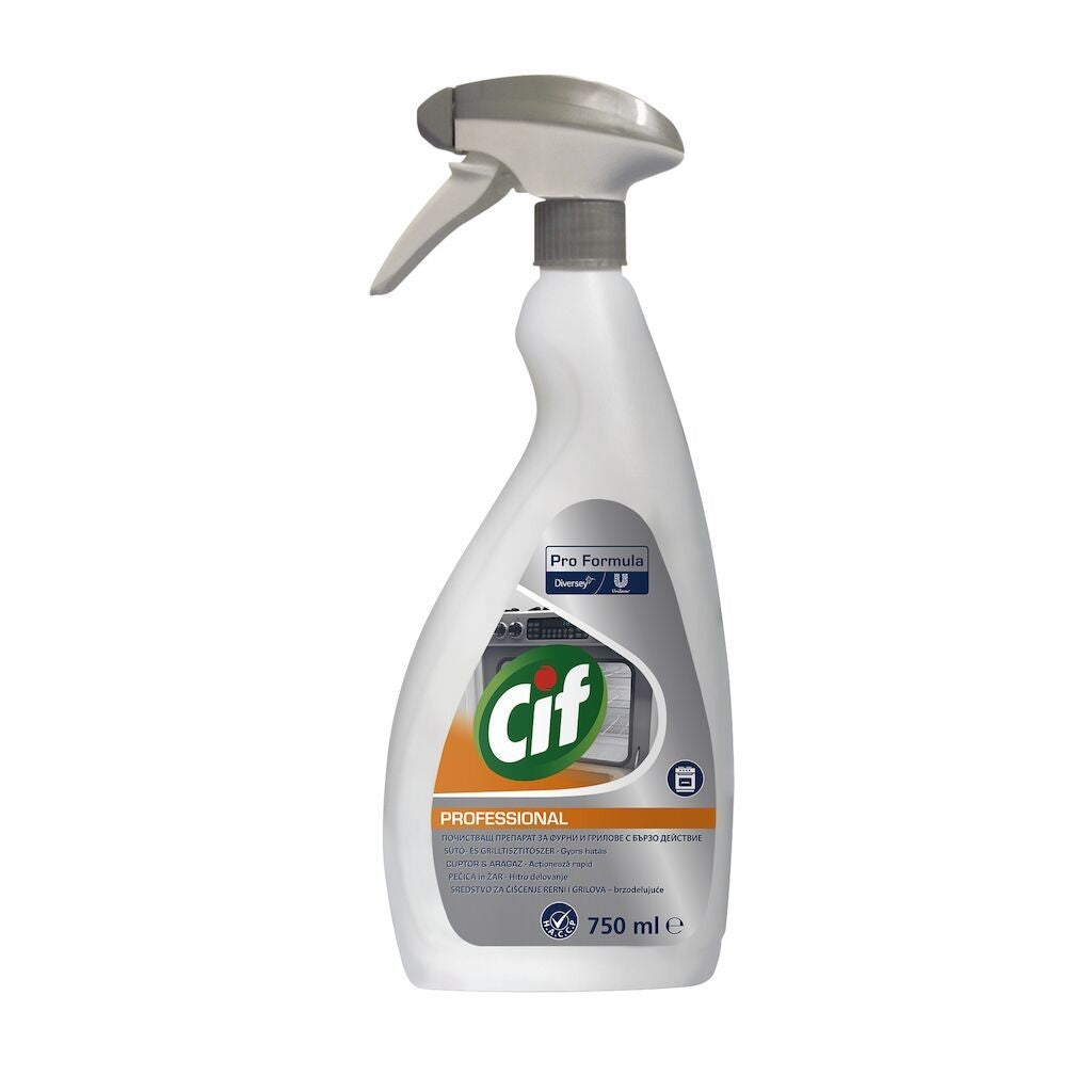 CIF Professional Oven & Grill Cleaner – Detergent pentru Cuptoare si Gratare 0,75 L - vivimall.ro