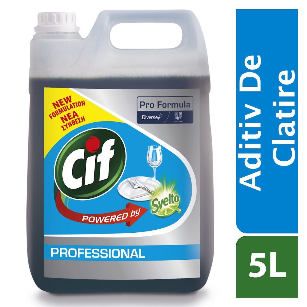 Pachet CIF Professional Rinse Aid – Agent de Clatire pentru Masini de Spalat Vase 2×5 L - vivimall.ro