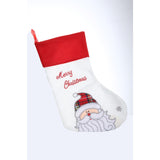 Ciorap Cadouri, culoare alba, imprimeu Mos Craciun, marimea 16x30 cm, Flippy - vivimall.ro