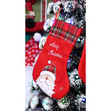 Ciorap Cadouri, culoare rosie, imprimeu Mos Craciun ,marimea 15x30 cm, Vivimall - vivimall.ro