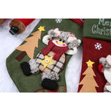 Ciorap Cadouri,Flippy,cu model elf,verde, marimea 20x40 cm, textil, interior - vivimall.ro