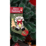 Ciorap Cadouri,Flippy,cu model elf,verde, marimea 20x40 cm, textil, interior - vivimall.ro