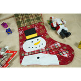 Ciorap Cadouri,Flippy,cu model om de zapada, rosu, marimea 20x40 cm, textil, interior - vivimall.ro