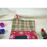 Ciorap Cadouri,Flippy,cu model om de zapada, rosu, marimea 20x40 cm, textil, interior - vivimall.ro