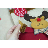 Ciorap Cadouri,Flippy,cu model ren,crem, marimea 20x40 cm, textil, interior - vivimall.ro