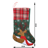 Ciorap Cadouri, Flippy,cu model ren, verde, marimea 20x40 cm, textil, interior - vivimall.ro