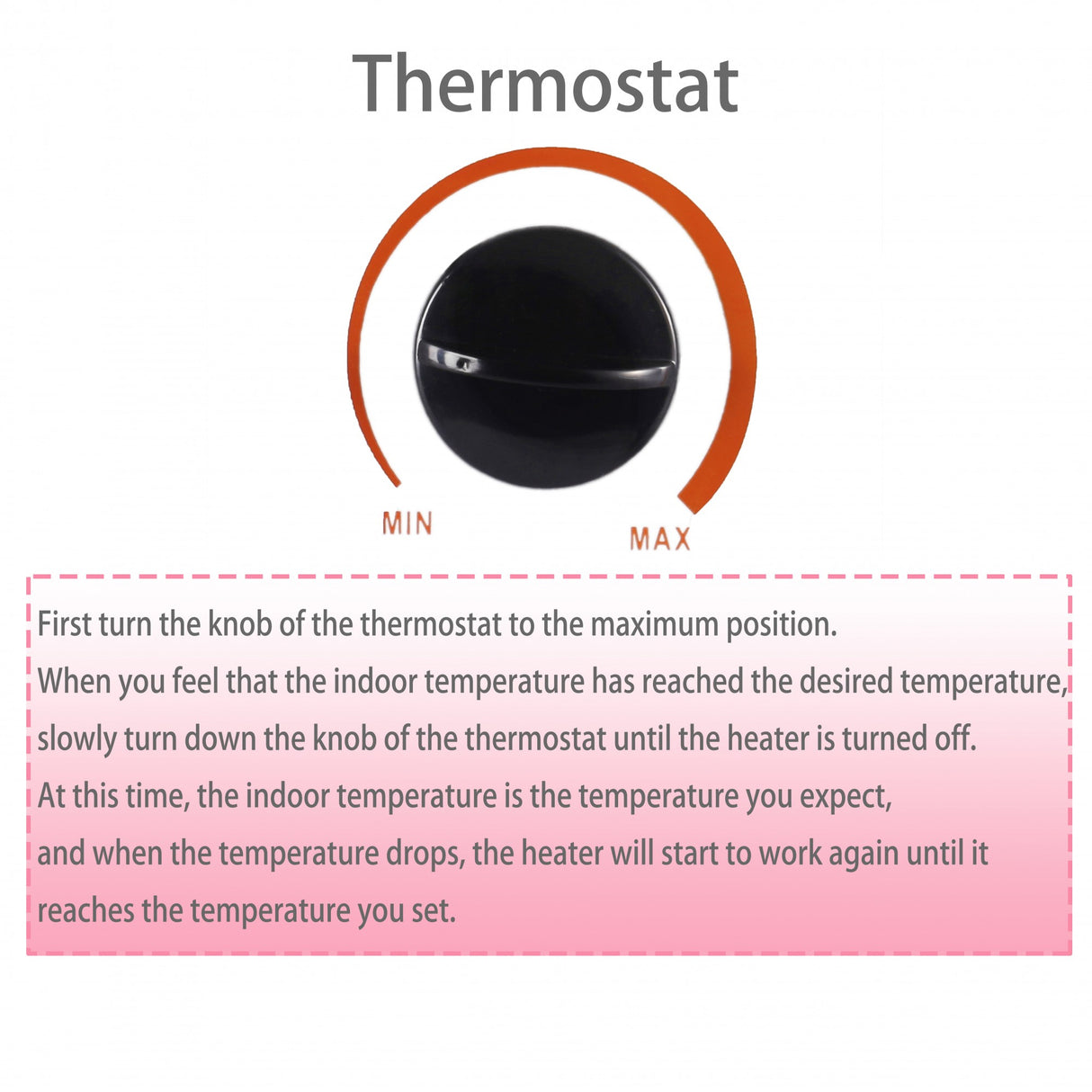 Convector Electric Clasic, Vivimall, 2000W, 3 Trepte de Putere, Termostat, 53x19.8x38 cm, Alb - vivimall.ro