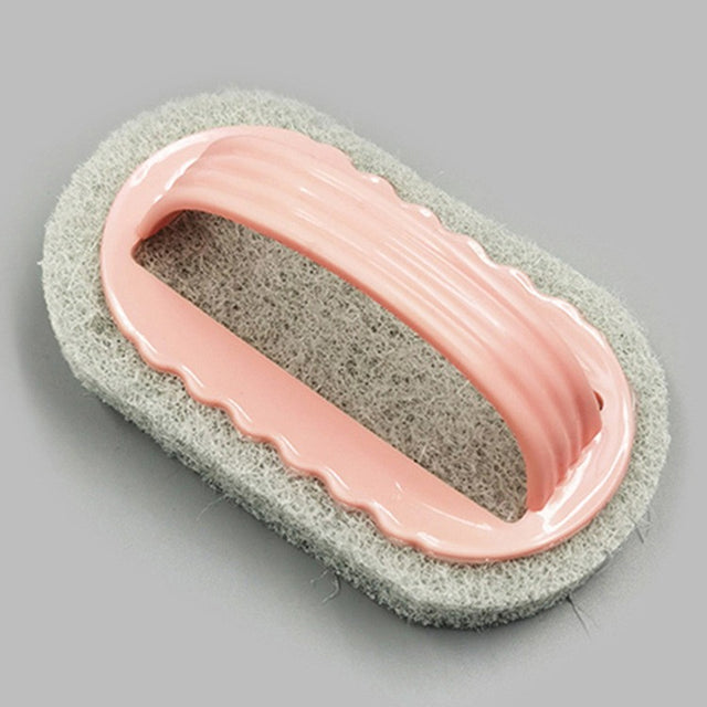 Perie Burete de curatat cu maner, Vivimall, perie pentru gresie, baie, Bucatarie Roz - vivimall.ro