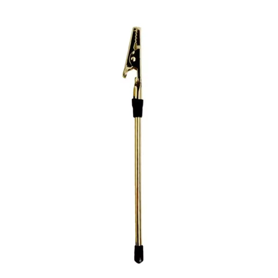Clema mini pentru fixarea bijuteriilor, Vivimall, din Metal, Ajutor pentru Bratari, Incuietori, Fermoare, Ajustare, Clema pentru Gura, 15.5 cm, Auriu - vivimall.ro