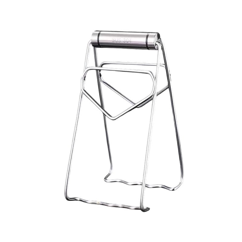Clema Pentru Boluri, Anti-Alunecare, Din Otel Inoxidabil, Extindere, Pentru Oale, Tigai, De Uz Casnic, Rezistent La Temperaturi Inalte, 19.5X9.8X8 Cm, Gri - vivimall.ro