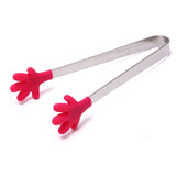 Cleste Creativ Pentru Mancare, Model Manute Din Silicon, 14.5X3 Cm, Rezistent La Temperaturi Inalte Si Coroziune - vivimall.ro