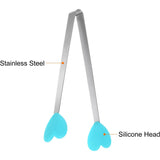 Cleste Creativ Pentru Mancare, Model Inimioare Din Silicon, 14.5X3 Cm, Rezistent La Temperaturi Inalte Si Coroziune - vivimall.ro