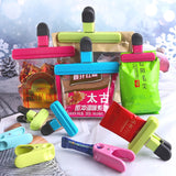 Cleste Multifunctional pentru Sigilarea Pungilor, Vivimall, din Plastic, Mentine Alimentele Proaspete, 15x7.5 cm, Verde - vivimall.ro