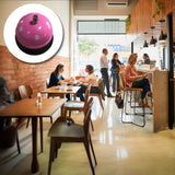 Clopotel Metalic Multifunctional, Vivimall, Roz cu Imprimeu Labuta Alba, 7.5x7.5x6.5 cm, Dresaj, Receptie, Restaurante - vivimall.ro