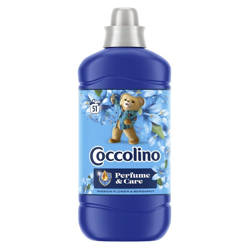 Balsam pentru Rufe, Coccolino, Passion Flower si Bergamot, 1.275 L, 51 Spalari - vivimall.ro