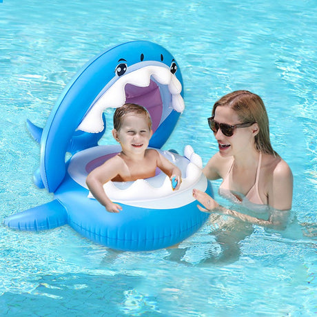 Colac Gonflabil Rechin Albastru | BlueShark - vivimall.ro
