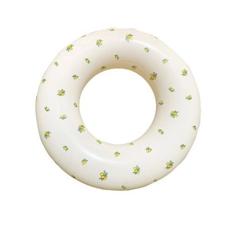 Colac De Inot Gonflabil Pentru Copii, Galben, Model Cu Lamai, Diametru 66 Cm - vivimall.ro
