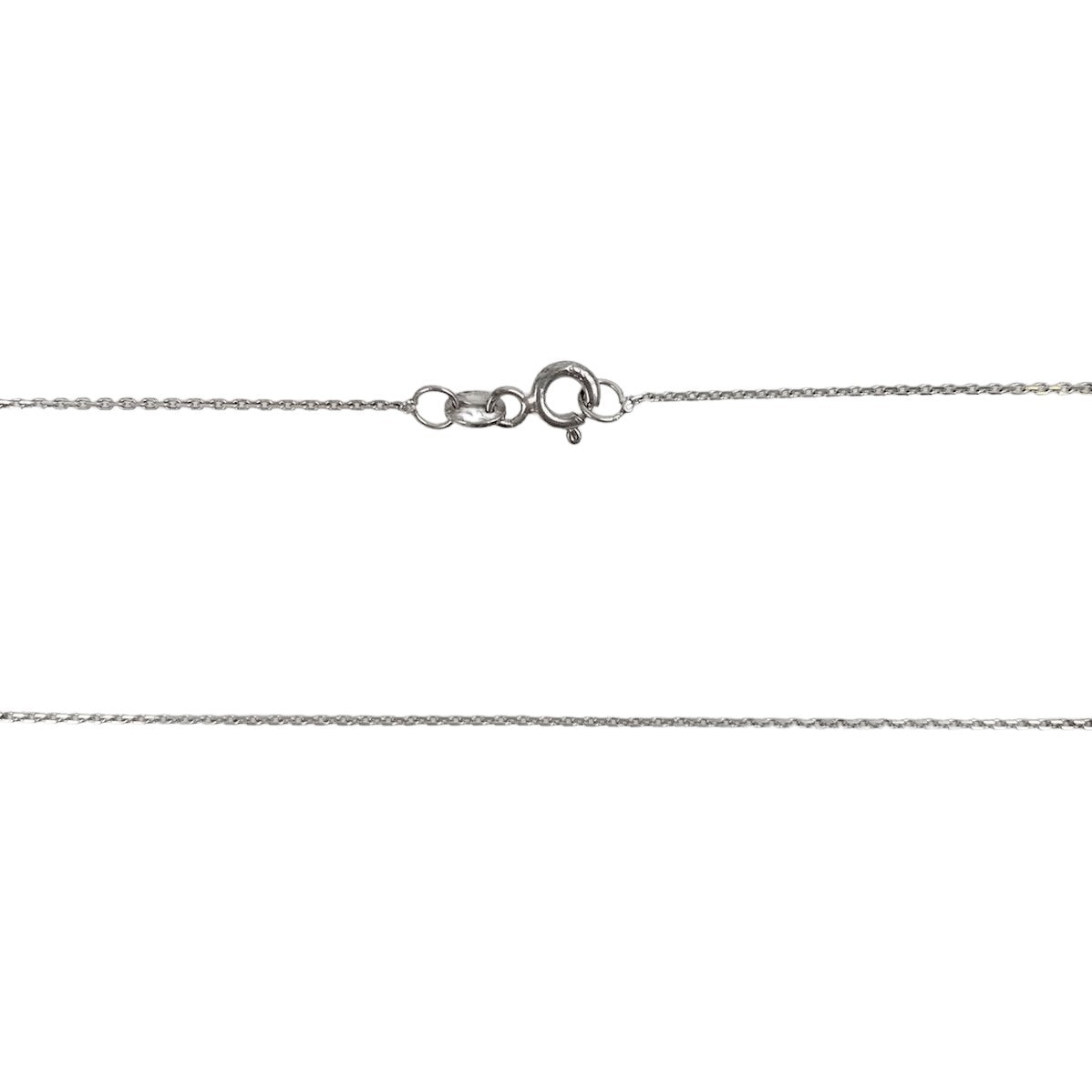 Сребърно колие 925 с цвете, циркони, E 42 см