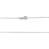 Сребърно колие 925 с цвете, циркони, E 42 см