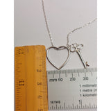 Colier Argint 925 Inima si Cheie, Jolie Silver, 2.3g, 2 cm x 2 cm - vivimall.ro