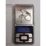 Colier Argint 925 Inima si Cheie, Jolie Silver, 2.3g, 2 cm x 2 cm - vivimall.ro