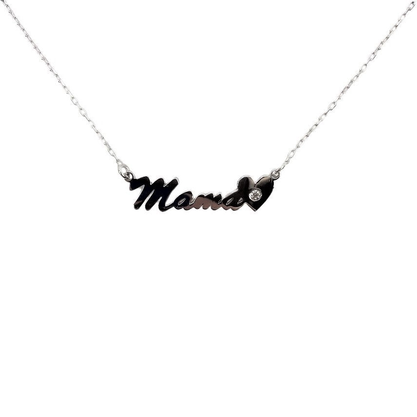 Colier Argint 925 Mama Cu Diamant