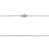 Сребърно колие 925, Фея със сърце с циркони 40 см