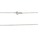 Сребърно колие 925, 3 циркония 42 см