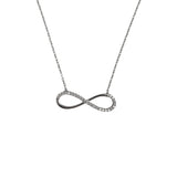 Colier Din Argint 925, Infinit Cu Zirconii 40 Cm