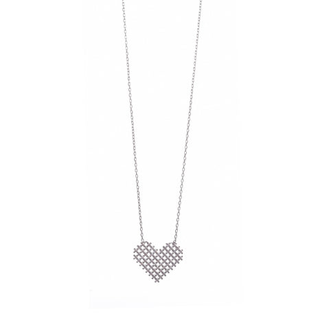 Colier din Argint 925 Inima cu Zirconii