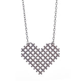 Colier din Argint 925 Inima cu Zirconii