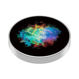 Spinner Giroscopic Metalic, Flippy, Jucarie Rotativa Anti-stres, Otel Inoxidabil, 3.8 x 0.6 cm, Efect Optic Galaxie, Model Coddington's Nebula - vivimall.ro