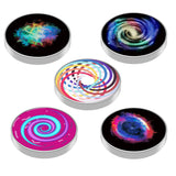 Spinner Giroscopic Metalic, Flippy, Jucarie Rotativa Anti-stres, Otel Inoxidabil, 3.8 x 0.6 cm, Efect Optic Galaxie, Model Coddington's Nebula - vivimall.ro