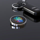 Spinner Giroscopic Metalic, Flippy, Jucarie Rotativa Anti-stres, Otel Inoxidabil, 3.8 x 0.6 cm, Efect Optic Galaxie, Model Coddington's Nebula - vivimall.ro