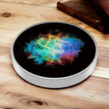 Spinner Giroscopic Metalic, Flippy, Jucarie Rotativa Anti-stres, Otel Inoxidabil, 3.8 x 0.6 cm, Efect Optic Galaxie, Model Coddington's Nebula - vivimall.ro