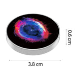 Spinner Giroscopic Metalic, Flippy, Jucarie Rotativa Anti-stres, Otel Inoxidabil, 3.8 x 0.6 cm, Efect Optic Galaxie, Model Galaxy in Eridanus - vivimall.ro