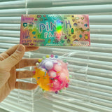 Jucarie Antistres Squishy, Vivimall, cu Revenire Lenta, Squeeze Pinch Family, Model Prajiturica, 6x6 cm, 60g, Ambalaj Transparent, Multicolor - vivimall.ro