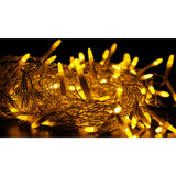 Sectiune Instalatie de Craciun, Vivimall®, Tip Turturi, Fara Alimentator, 5m, 143 LED-uri, 8 Jocuri de Lumini, Fir Transparent, Lumina Alb Cald, IP44, Interconectabila - vivimall.ro