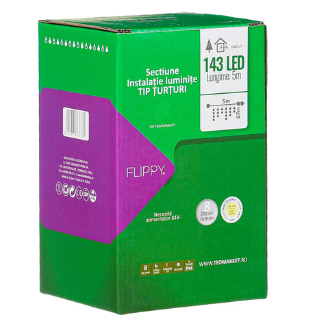 Коледна инсталация Fringe 143 LED | LuminaFest