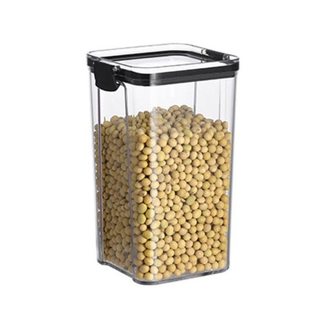 Recipient Din Plastic, Pentru Alimente/Obiecte, Inchidere Ermetica, 10.2 X 18.5 Cm, 1300 Ml, Transparent - vivimall.ro